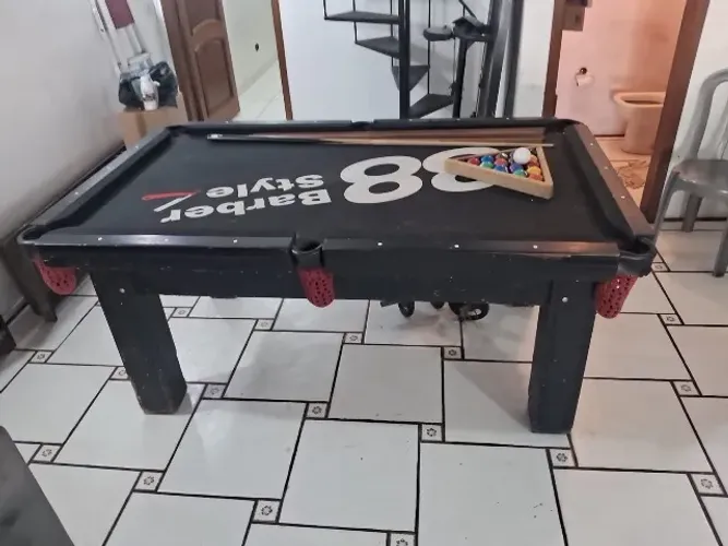 Mesa de Sinuca Completa Estilo Bar + Tacos e Bolas