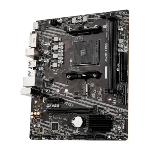 Placa-Mãe MSI A520M-A PRO, AMD AM4, mATX, DDR4, Preto - A520M-A PRO