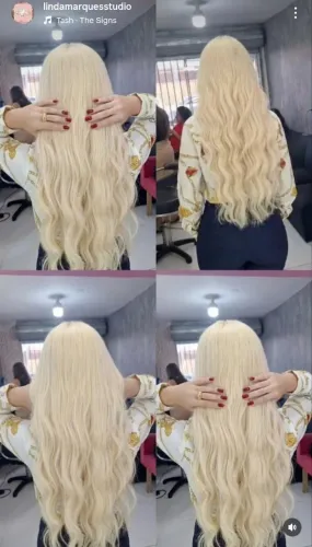 mega hair loiro