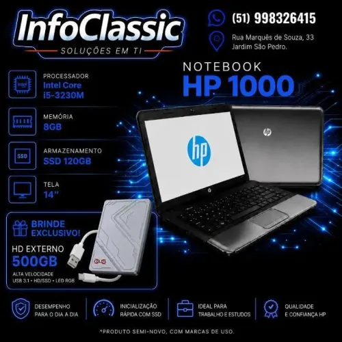 Notebook Hp 1000