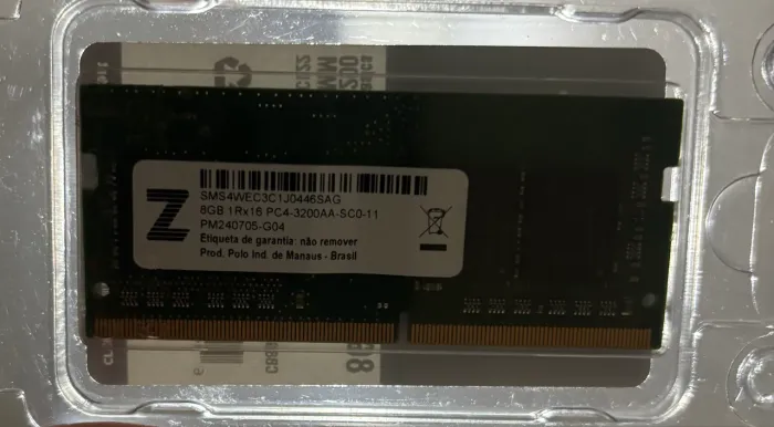 Memória RAM DDR4 8GB 3200MHz