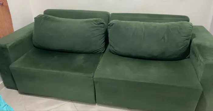 Sofá Verde Retrátil