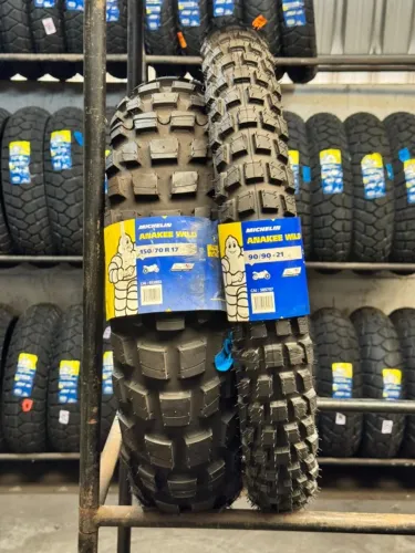 Par De Pneu Michelin Anakee Wild 150/70-17 e 90/90-21 Bmw GS850 F900/Tiger 900/V-strom 800