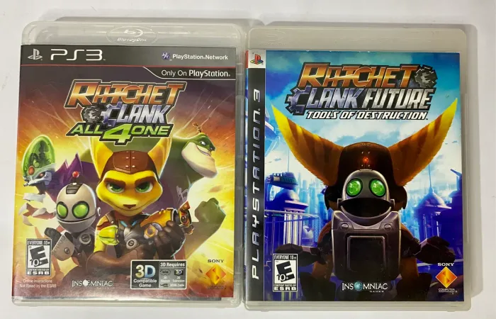 Ratchet & Clank - PS3 2 Jogos Originais Mídia Física Completos com manual