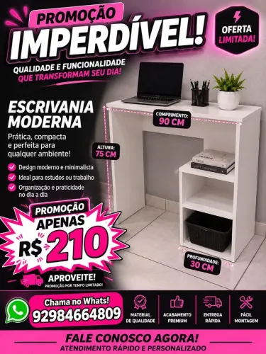 ESCRIVANIA DIRETO DA FÁBRICA + ENTREGA GRÁTIS
