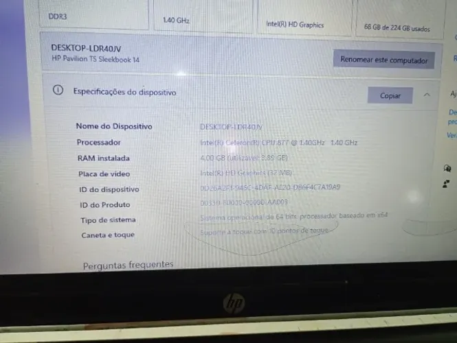 Notebook HP USADO