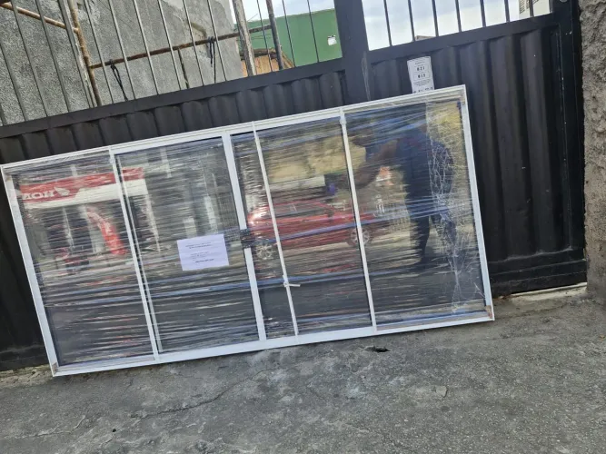 DIRETO DA FABRICA!! JANELA 1.00X2.00 COM 4 FOLHAS NO ALUMÍNIO BRANCO 
