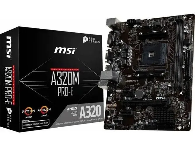 Placa mãe MSI A320M-A PRO socket AM4, Ryzen 5 1600x a ver.