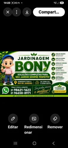 trabalho com jardinagem