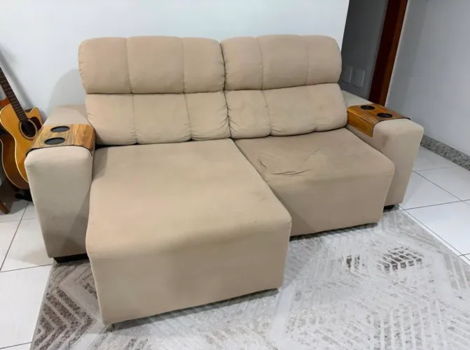 VENDO - SOFÁ RETRÁTIL E RECLINÁVEL 2,05m