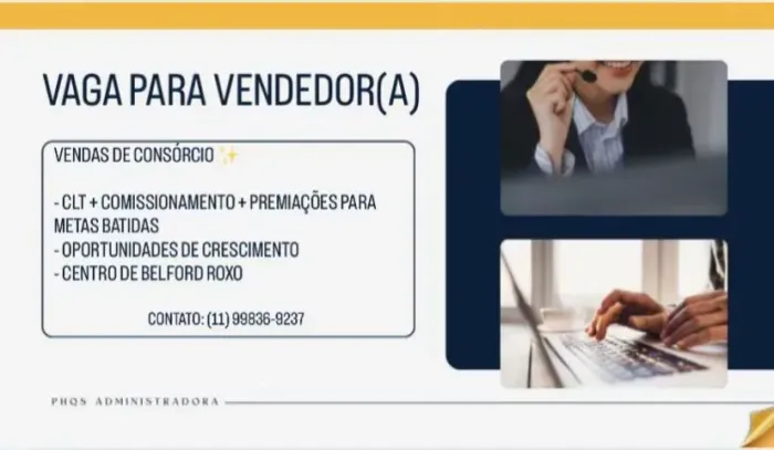 Vendedor de Consórcio