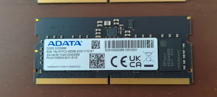 2 memórias notebook ddr5 5600 Mhz