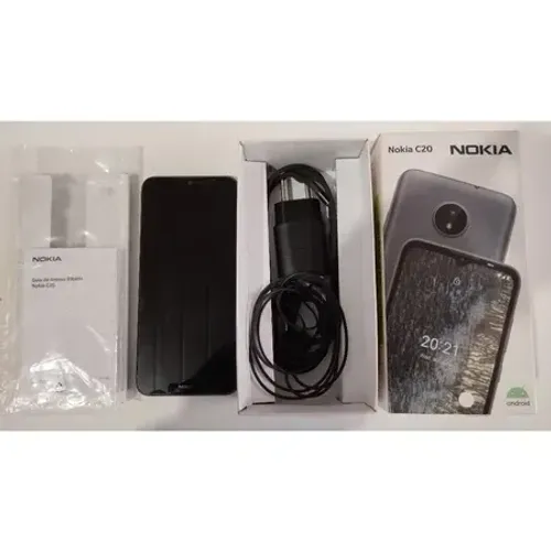 Celular Smartphone Nokia C20 Azul escuro Dual Chip Octa-Core 2GB RAM 32GB Armazenamento 