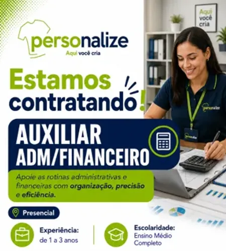 Auxiliar Adm/financeiro (com experiência)