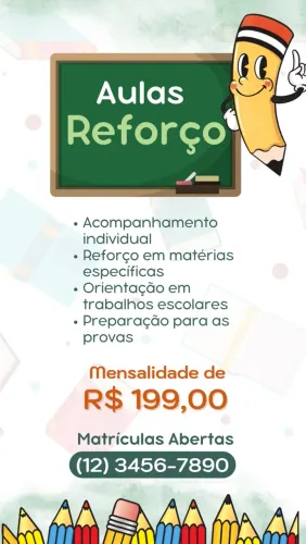 Professor Pedagogo - Aula de Reforço 1 ao 6 ano
