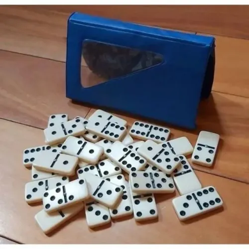 Dominós Profissional Osso Colorido 28 Pedras - R$ 49,99