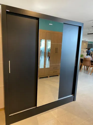 Guarda roupa solteiro 3p clara plus C/espelho novo a pronta entrega