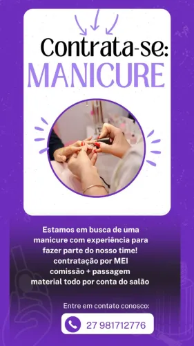 Manicure tradicional com experiência