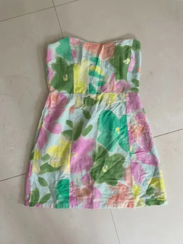 Vestido Curto Estampado Floral
