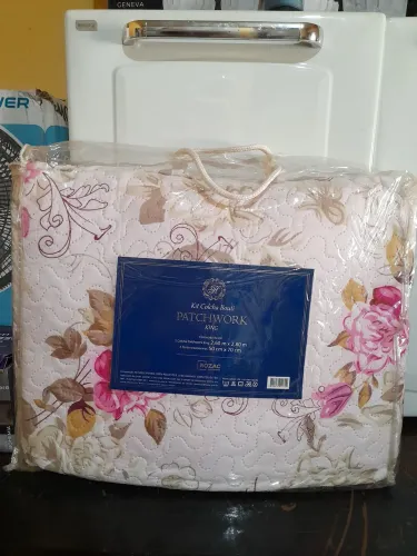 Kit Colcha Bouti Patchwork King Rozac - Floral Elegante (Novo)
