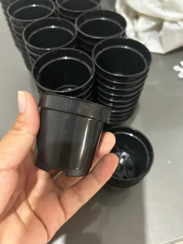 Vasinhos para suculenta 85 unidades (preto)
