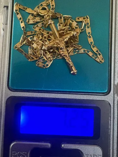 Cordão Piastrine zero ouro 18k (Leia o anúncio)