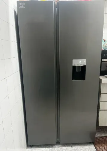 Geladeira Philco Side by Side PRF535ID Eco Inverter 434L - Inox