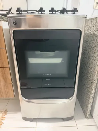 Fogão Consul 4 Bocas CFO4NAR com Acendimento Automático - Inox