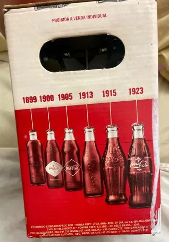 Kit Coca-Cola 6 Garrafas Históricas de Vidro Retrô - Lacradas