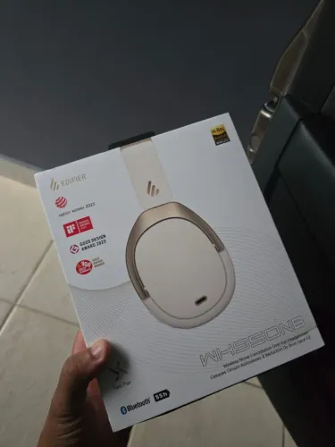 Fone de Ouvido Edifier Bluetooth, Com Cancelamento de Ruído, WH950NB, Marfim