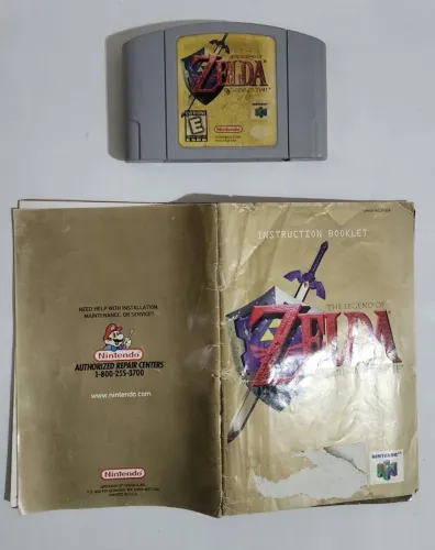 Cartucho N64 The Legend of Zelda Ocarina of Time c/ manual