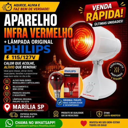 Infra Vermelho Philips Original - Qualidade que Você Sente!