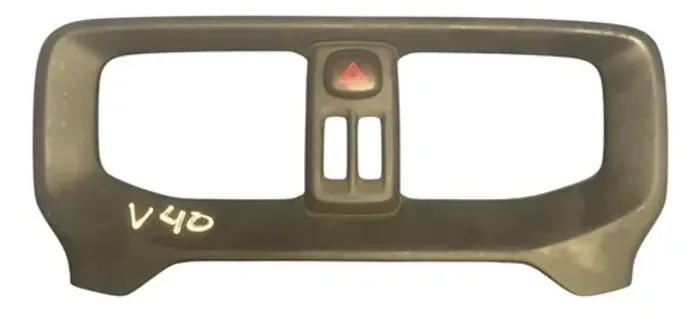 Moldura Central Com Botão Alerta (1302304) Volvo V40 13/15 Preto