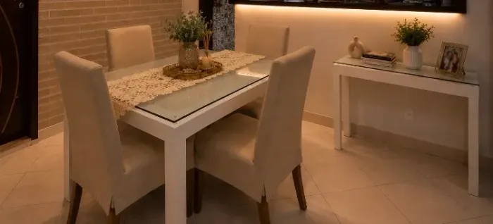 Conjunto de mesa e parador