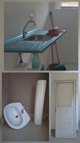 Combo: Porta de Alumínio, pia lavabo e pia de cozinha