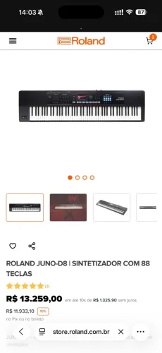 TECLADO ROLAND JUNO D8 LACRADOS