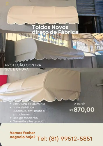 Toldos semi novos