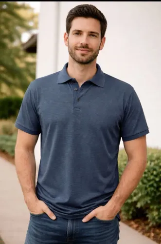 Blusa Polo Azul masculina tamanho G, bonita, confortável, tecido macio. 