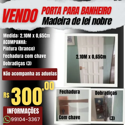 VENDO PORTA DE BANHEIRO