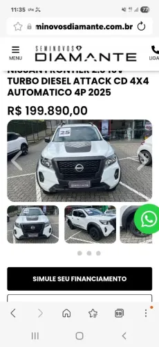 Nissan Frontier Attac.cd 4X4 2.3 Bi-TB Die. AUT 2025