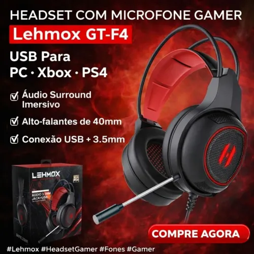 Fone Gamer Lehmox