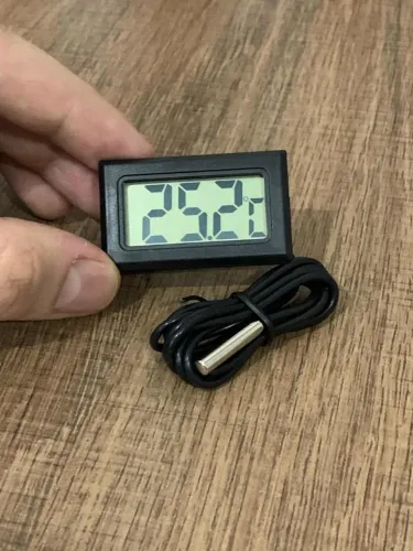 termostato digital Termômetro Lcd Aquário Ambiente Sensor Externo
