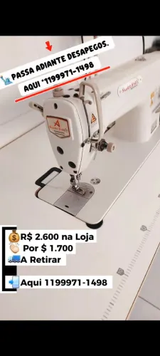 Maquina costura Reta Industrial nova
