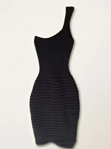 Vestido Preto Um Ombro Só | Nunca Usado | Tamanho Único
