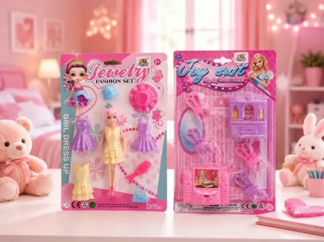 Brinquedo Castelinho + Boneca com vários acessórios