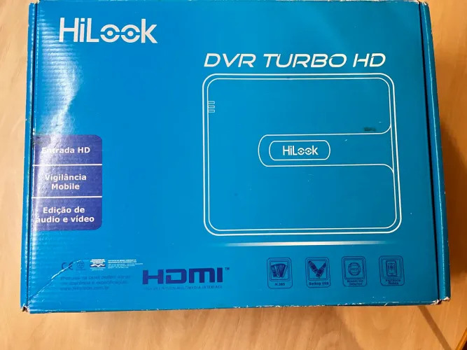 DVR HiLook Hikvision 4 Canais DVR-104Q-K1 H.265 4MP