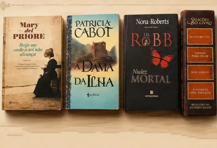 Lote 4 Livros Romances e Suspense Originais