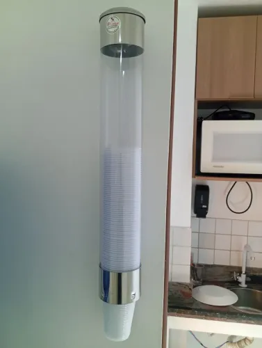 Dispenser copo descartável+ lixeira 