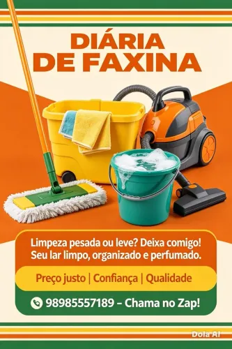 Diárias de faxineira 