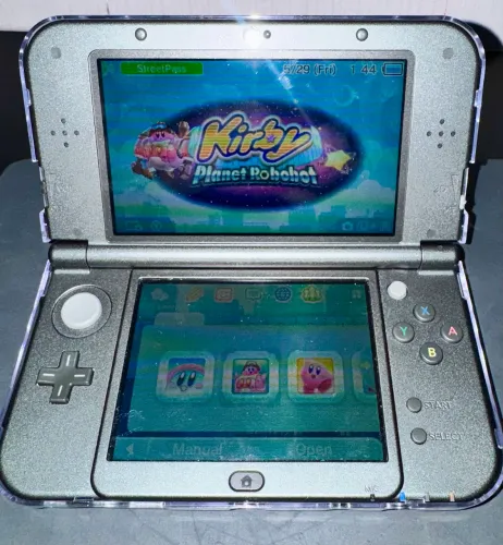 NEW NINTENDO 3ds XL c/ case acrílica, case preta e JOGOS